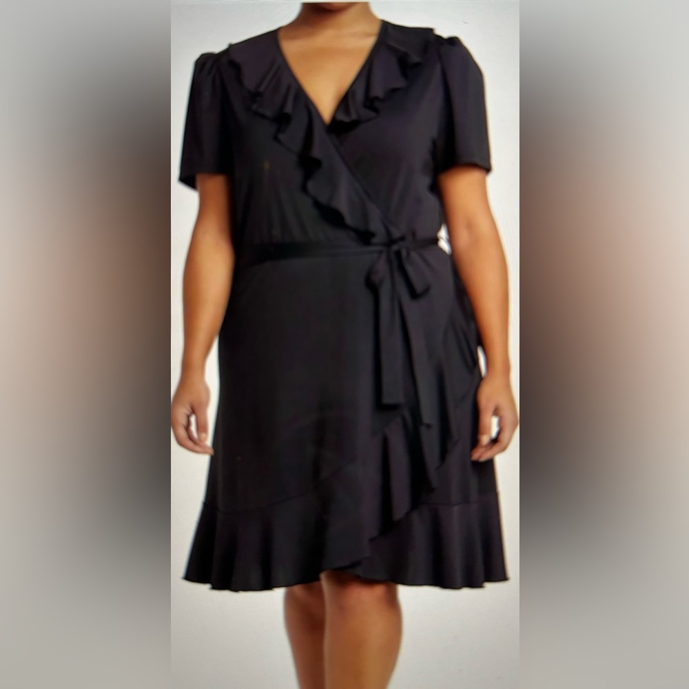 THE LIMITED Shortened Ruffle Front Dress